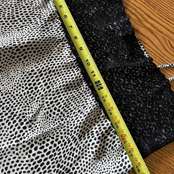 Secret Treasures Vintage Black and White Polka Dot Slip Dress L Fits S-M best - Picture 4 of 10